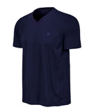 Basic Vneck T Navy (Tone on Tone)