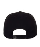 Black Straight Snapback with Black MADE