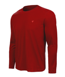Basic LS Crew Carmim Red (Tone on Tone)