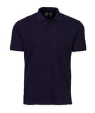 Basic 3 Button Polo Navy (Tone on Tone)