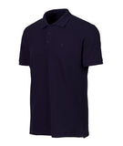 Basic 3 Button Polo Navy (Tone on Tone)